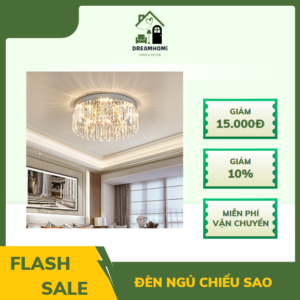 Đèn trần khối thủy tinh DreamHomi