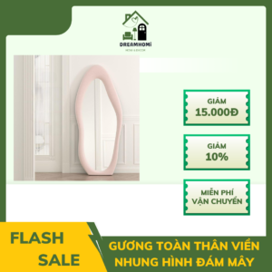 Gương Toàn Thân Viền Nhung Hình Đám Mây