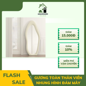 Gương Toàn Thân Viền Nhung Hình Đám Mây